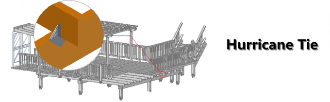 래프터용 허리케인 넥타이 중형 가연 조스트 헝거 목조 조스트를 위한 허리케인 스트랩 목조 구조물 0