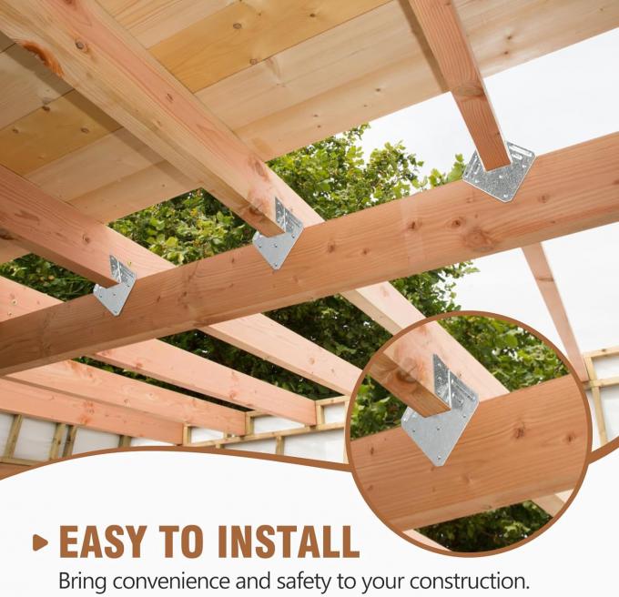 래프터용 허리케인 넥타이 중형 가연 조스트 헝거 목조 조스트를 위한 허리케인 스트랩 목조 구조물 4