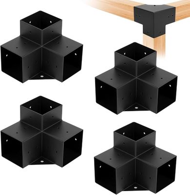 아웃도어 현대 페르골라 브래킷 세트 목재 포스트 베이스 키트