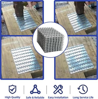 목재 지붕 트러스 및 목재 프레임 커넥터에 대한 갱 나일 플레이트 고정 장치