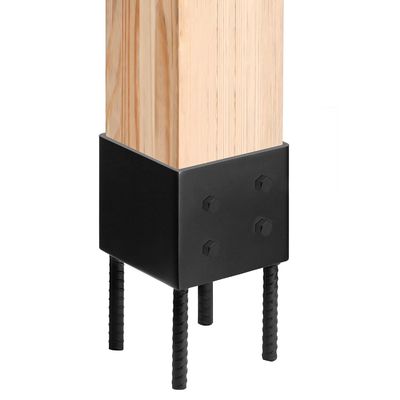 4x4 포스트 베이스 홀더 지상 스파이크 콘크리트 데크에 사용